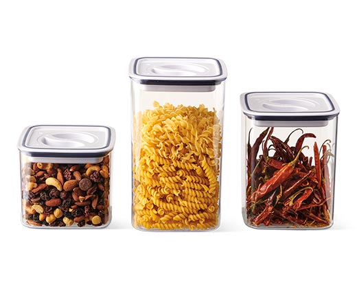 Food Storage Containers With Rotating Lids, Airtight Jars Storage