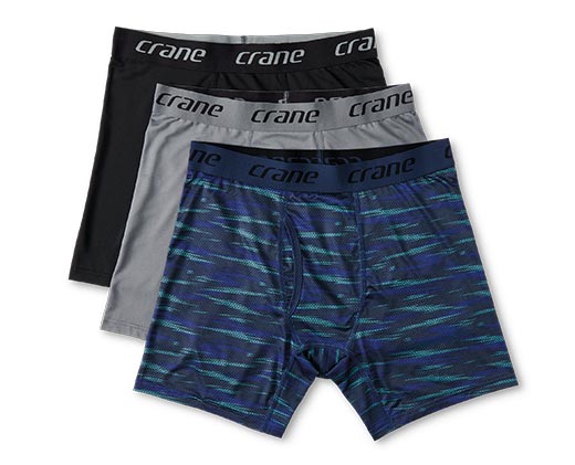 Crane Men's 3 Pack Elite Boxers